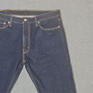 Levi's 513 Straight Jeans Blue Dark Wash Denim Men's Slim Fit Low Rise 5-Pocket